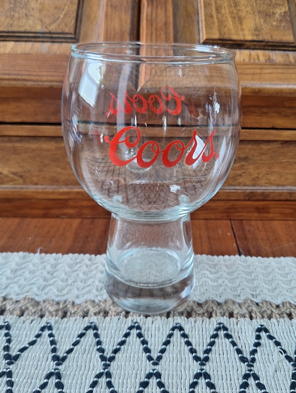 Retro Coor's Globe Bubble Beer Bar Glass